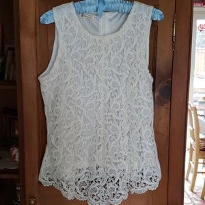 Oioninos White Lace Top